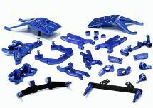 RC Car C26148BLUE Machined Replacement Side Rails for C26146 LCG Conversion Kit 
