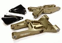 Integy T8684SILVER Alloy Front Lower Suspension Arm for HPI Ken Block & WR8 3.0