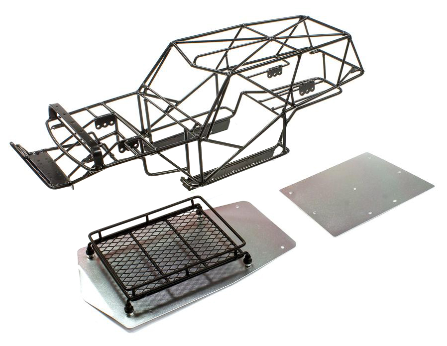 Realistic T2 Steel Roll Cage Body w/ Luggage Tray for Axial Wraith eBay.