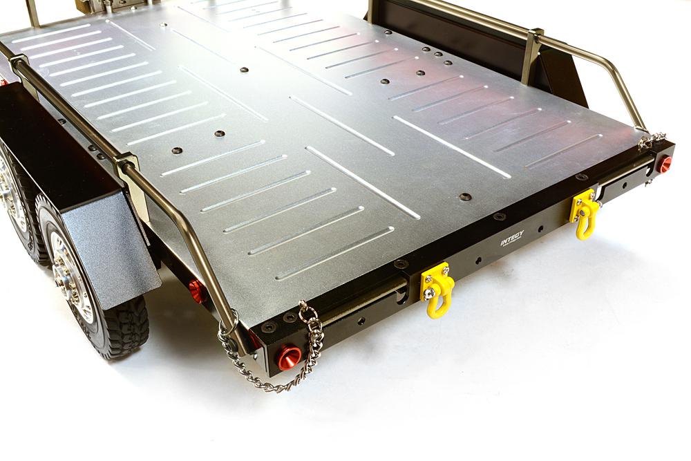 Flachbett doppelachse car trailer kit für 1/10 skala RC C26670GUN - integy.