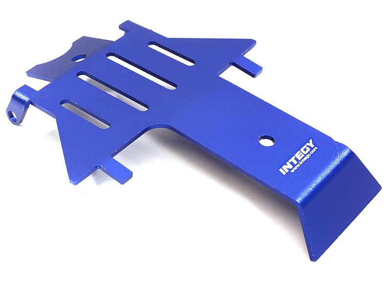Integy RC Model Hop-ups C28415BLUE Alloy Center Skid Plate for Traxxas TRX-4 Scale & Trail Crawler