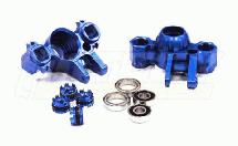 Integy Blue Aluminum Steering Blocks & Bearings Traxxas Revo 3.3 E-Revo Slayer